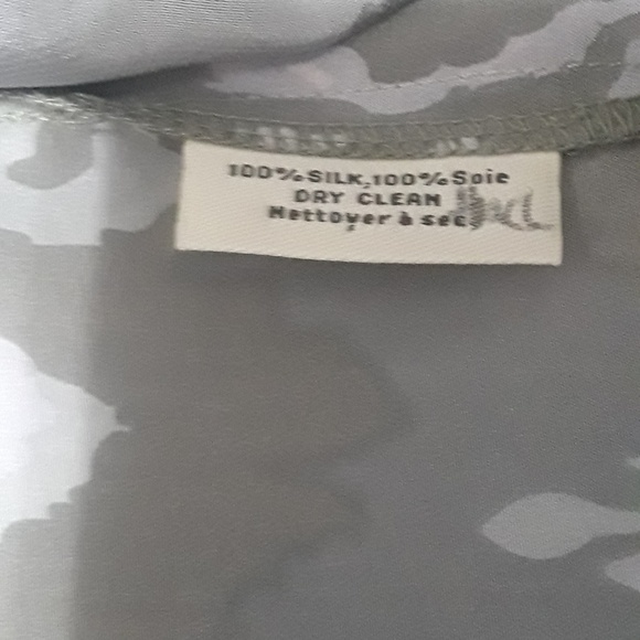 Tucker Button Down 100% Silk Top - Picture 5 of 6